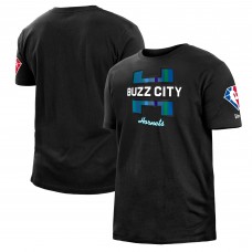 Игровая форма Футболка Charlotte Hornets New Era 2021/22 City Edition Brushed - Black