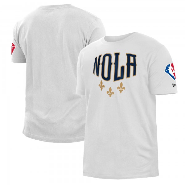 Игровая форма  Футболка New Orleans Pelicans New Era 2021/22 City Edition Brushed - White