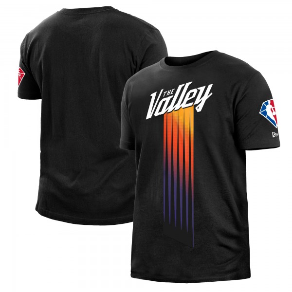 Футболка Игровая форма  Phoenix Suns New Era 2021/22 City Edition Brushed - Black