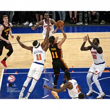 Unsigned Atlanta Hawks Trae Young Fanatics Authentic 2021 NBA Eastern Conference Playoffs Game 1 Winner vs. New York Knicks Photograph