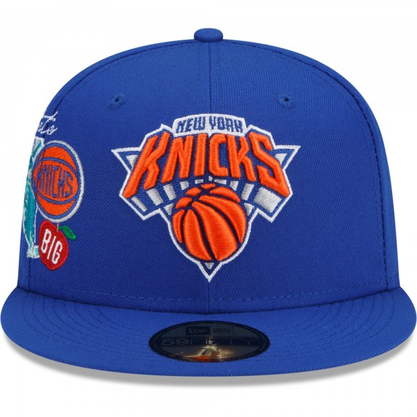 Бейсболка New York Knicks New Era City Cluster 59FIFTY - Blue - официальный мерч NBA