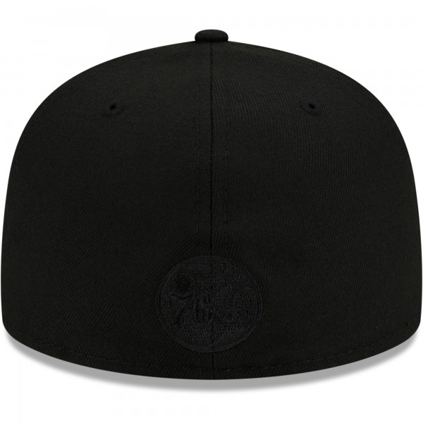 Бейсболка Philadelphia 76ers New Era Eastern Conference Fire 59FIFTY - Black - официальный мерч NBA
