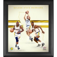 Golden State Warriors Chris Mullin, Mitch Richmond & Tim Hardaway Fanatics Authentic Framed 15 x 17 1990s Hardwood Classics Franchise Foundations Collage