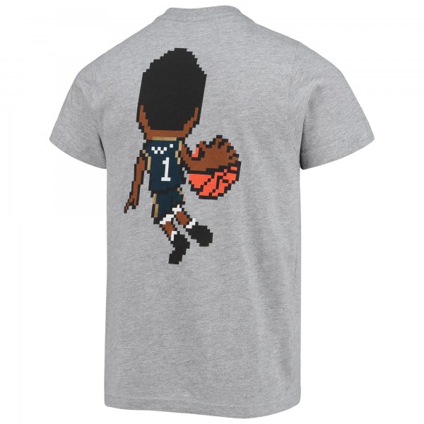 Детская футболка Zion Williamson New Orleans Pelicans Pixel - Heathered Gray