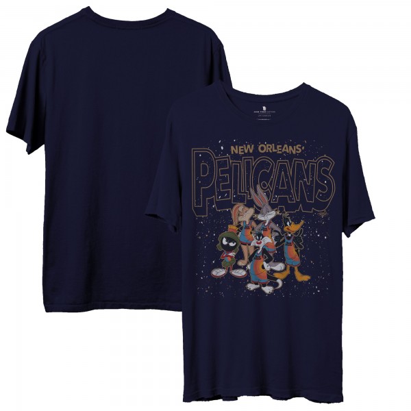 Футболка New Orleans Pelicans Junk Food Space Jam 2 Home Squad Advantage - Navy