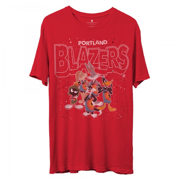 Футболка Portland Trail Blazers Junk Food Space Jam 2 Home Squad Advantage - Red