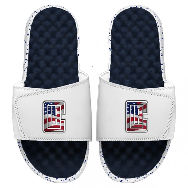 Шлепки LA Clippers ISlide Americana - Navy/White