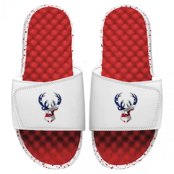 Шлепки Milwaukee Bucks ISlide Americana - Red/White