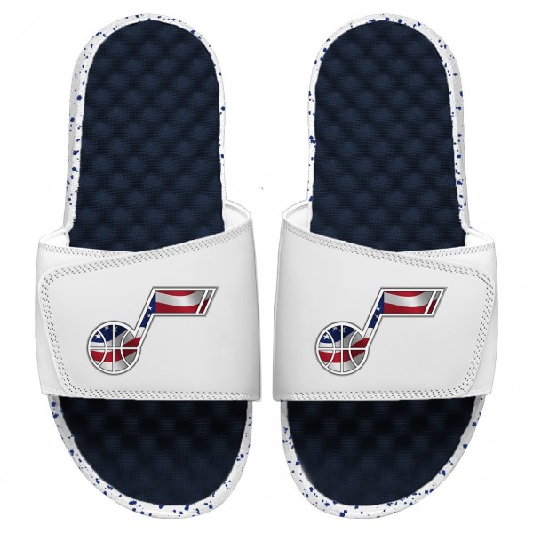 Шлепки Utah Jazz ISlide Americana - Navy/White