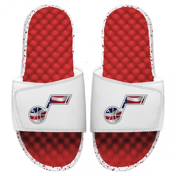 Шлепки Utah Jazz ISlide Americana - Red/White