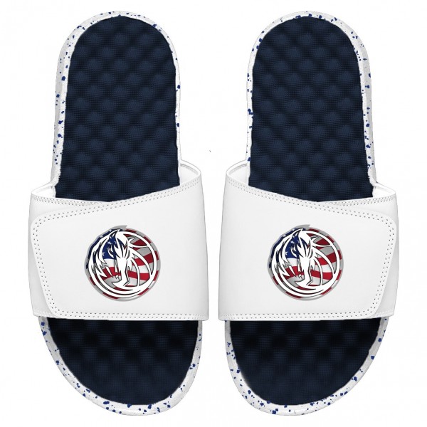 Детские шлепки Dallas Mavericks ISlide Americana - Navy/White