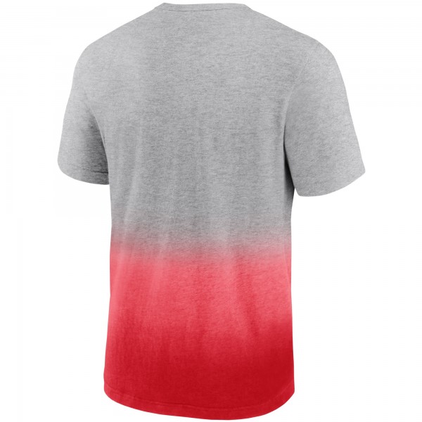 Футболка Chicago Bulls Board Crasher Dip-Dye - Heathered Gray/Red