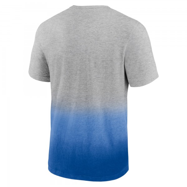 Футболка Philadelphia 76ers Board Crasher Dip-Dye - Heathered Gray/Royal