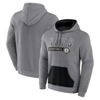 Толстовка Brooklyn Nets Off The Bench Color Block - Heathered Gray