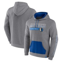 Толстовка Dallas Mavericks Off The Bench Color Block - Heathered Gray