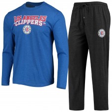 Пижама LA Clippers Concepts Sport - Black/Royal