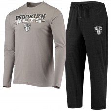 Пижама Brooklyn Nets Concepts Sport - Black/Gray