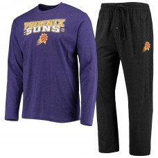 Штаны Футболка с длинным рукавом Phoenix Suns Concepts Sport & Sleep Set - Black/Purple