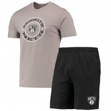 Комплект для сна Brooklyn Nets Concepts Sport - Black/Gray