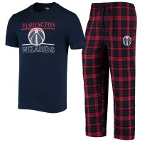 Футболка и штаны Washington Wizards Concepts Sport Lodge - Navy/Red