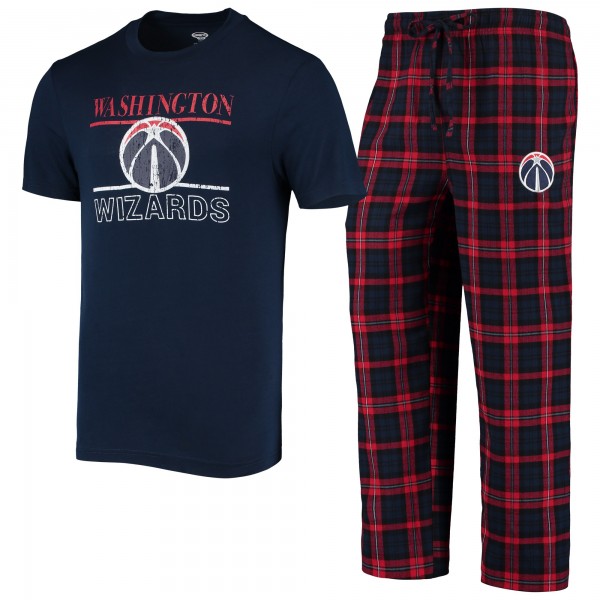 Футболка и штаны Washington Wizards Concepts Sport Lodge - Navy/Red
