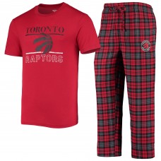 Футболка и штаны Toronto Raptors Concepts Sport Lodge - Red/Black
