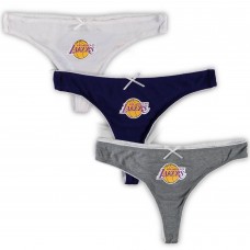 Набор трусов Los Angeles Lakers Concepts Sport Women's Fall '21 Lodge Knit - Purple/Heathered Charcoal/ White