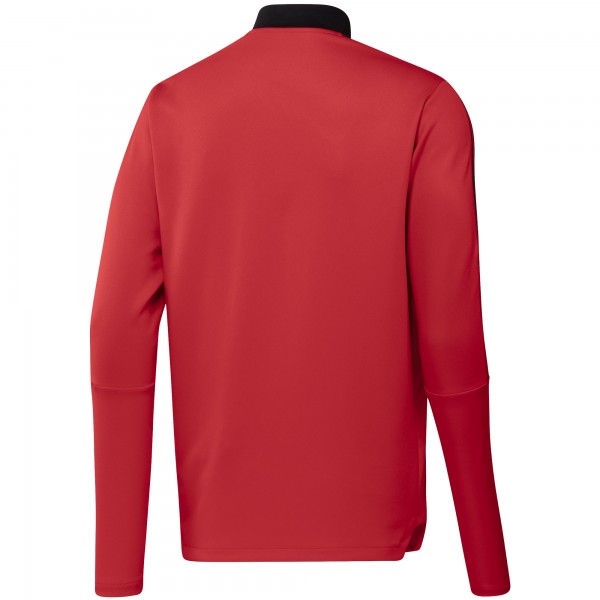 Кофта на короткой молнии Manchester United adidas Track AEROREADY - Red