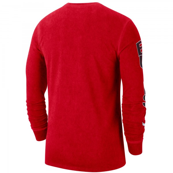 Футболка с длинным рукавом Chicago Bulls Nike Red Courtside Retro Elevated