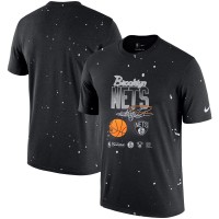 Футболка Brooklyn Nets Nike Courtside Splatter - Black