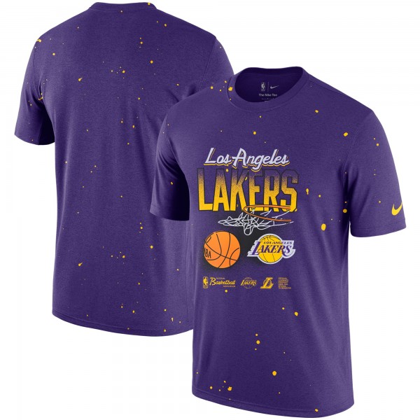 Футболка Los Angeles Lakers Nike Courtside Splatter - Purple