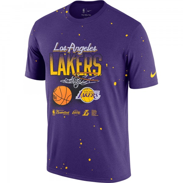 Футболка Los Angeles Lakers Nike Courtside Splatter - Purple