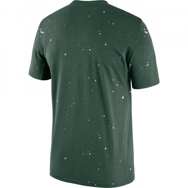 Футболка Milwaukee Bucks Nike Courtside Splatter - Hunter Green