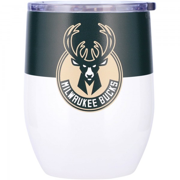 Стакан Milwaukee Bucks 16oz. Colorblock Stainless Steel Curved
