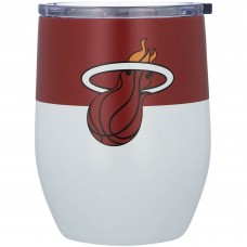 Miami Heat 16oz. Colorblock Stainless Steel Curved Tumbler