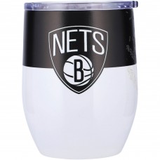 Brooklyn Nets 16oz. Colorblock Stainless Steel Curved Tumbler