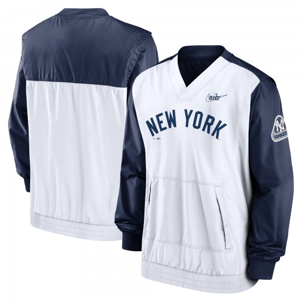 Ветровка New York Yankees Nike Cooperstown Collection V-Neck - Navy/White
