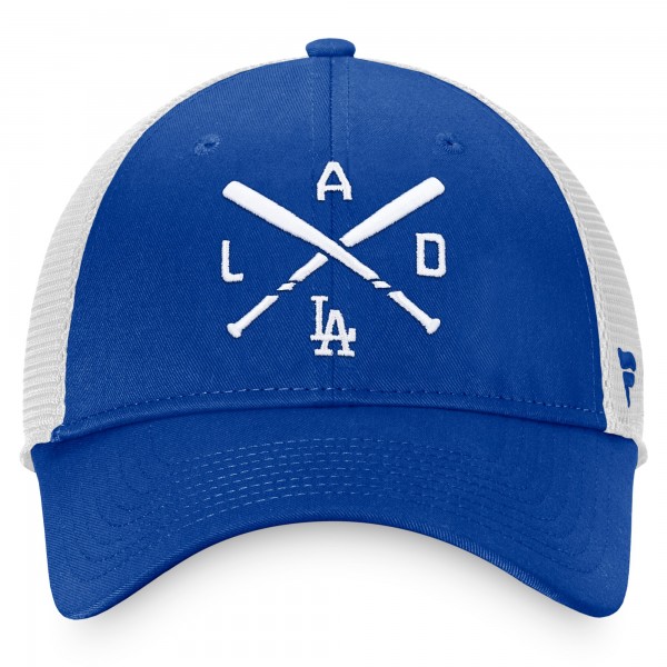 Бейсболка Los Angeles Dodgers Iconic Cross Bat Trucker - Royal/White