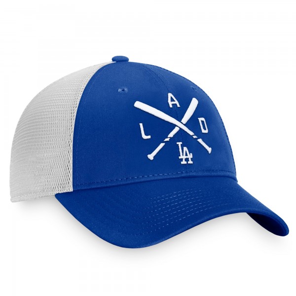 Бейсболка Los Angeles Dodgers Iconic Cross Bat Trucker - Royal/White