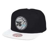 Бейсболка Philadelphia 76ers Mitchell & Ness - Black/White
