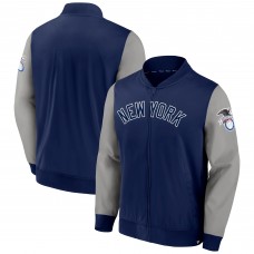 Бомбер New York Yankees Iconic Record Holder Lightweight - Navy/Gray