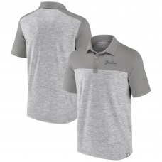 New York Yankees Fanatics Heather Gray True Classics Avid Fan Brushed Polo