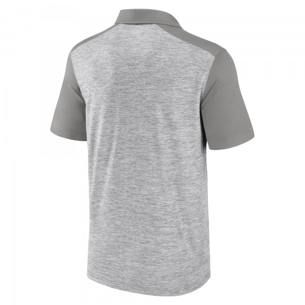 New York Yankees Fanatics Heather Gray True Classics Avid Fan Brushed Polo