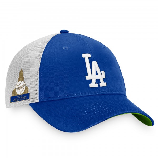 Бейсболка Los Angeles Dodgers First World Series Patch Team Trucker - Royal/White