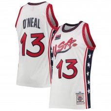 Джерси Shaquille ONeal USA Basketball Mitchell & Ness 1996 Hardwood Classics Authentic - White