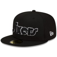 Бейсболка Philadelphia 76ers New Era 2021/22 City Edition Alternate 59FIFTY - Black/White