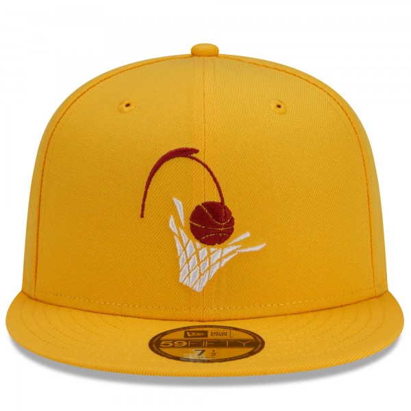 Бейсболка Cleveland Cavaliers New Era City Edition Alternate 59FIFTY - Gold