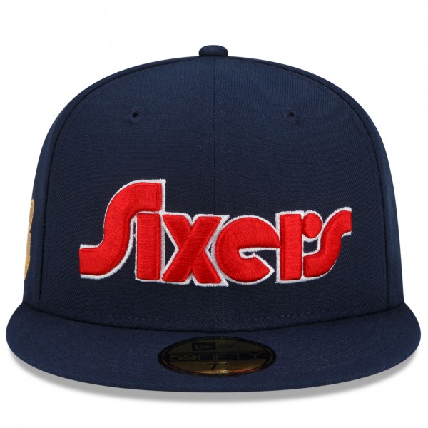 Бейсболка Philadelphia 76ers New Era 2021/22 City Edition Alternate 59FIFTY - Navy