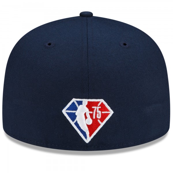 Бейсболка Philadelphia 76ers New Era 2021/22 City Edition Alternate 59FIFTY - Navy