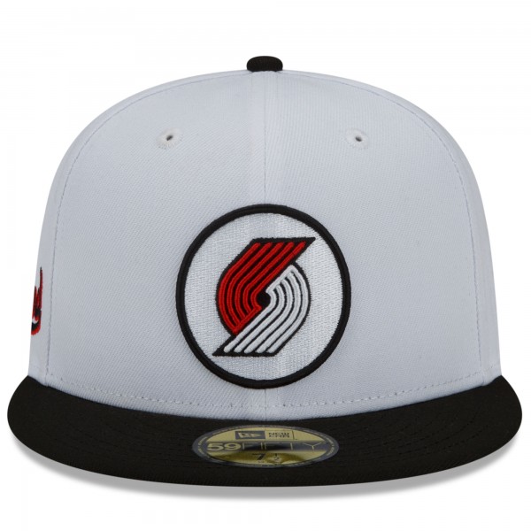 Бейсболка Portland Trail Blazers New Era 2021/22 City Edition Alternate 59FIFTY - Gray
